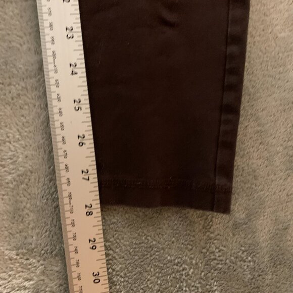 Susan Graver Weekend Women Pull On Elastic Comfort Waist Skinny Leggings S Brown - Picture 7 of 8